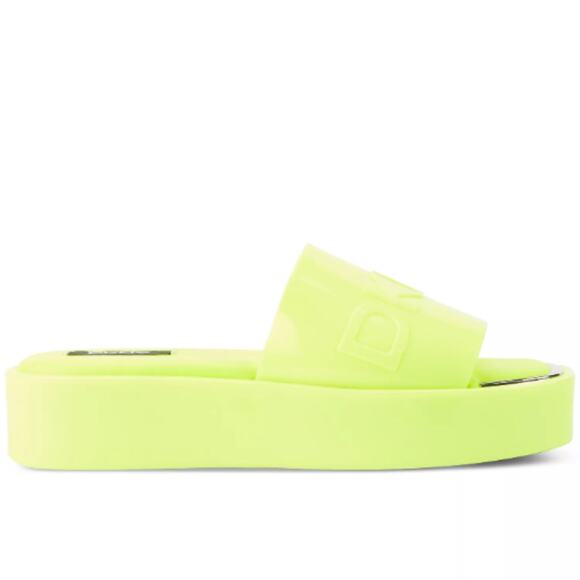 NEW DKNY Women's Laren Platform Slide Sandals Zest Size 7M Open Toe Slip On - Picture 2 of 4